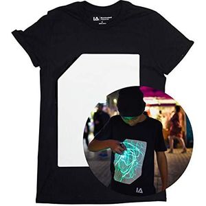 Interactief Glow In the dark T-shirt (Zwart/Groen, 7-8 Jaar)
