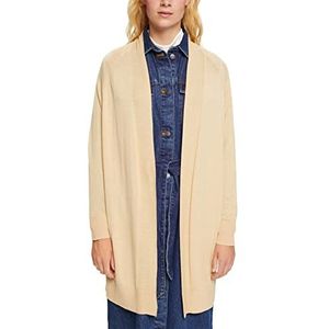 ESPRIT Gebreide cardigan, 295/crèmebeige, XL