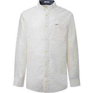 Pepe Jeans Heren Levenshulme Shirt, Wit (Off White), L