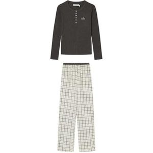 Women'secret lange pyjama voor dames, Grijs, L
