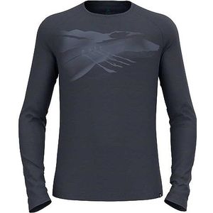 Odlo Ascent 365 Merino 200 shirt met lange mouwen met sporenmotief XXL