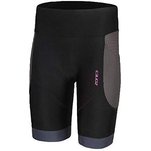 ZONE3 Dames Aquaflo Plus Shorts, Zwart/Grijs/Neon Roze, XL