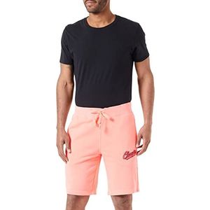 Champion Rochester 1919 Retro Resort bermuda shorts, briljant roze (DVKF), S voor heren, Glanzend roze (Dvkf), S