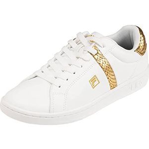 FILA Crosscourt 2 F wmn Sneakers voor dames, wit-goud, 38 EU