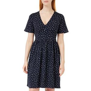 People Tree Dames Carissa Seed Print Jurk Casual, marineblauw, 42