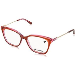 KARL LAGERFELD KL6108 bril, bruin/roze, 54/17/140 voor dames, bruin/roze