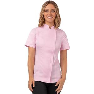 Koksbuis Springfield Stretch Dames Chef Works in Roze maat XL.