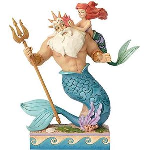 Disney Traditions Papa's kleine prinses Ariel en Triton beeldje