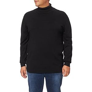 Urban Classics Basic turtleneck sweater sweatshirts voor heren, zwart, XL