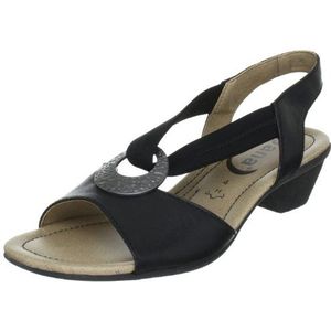 Jana Mode, sandalen voor dames, Zwart 001, 39 EU