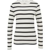 T-shirt - Gestreept - Jersey - Col Rond - Lange Mouwen