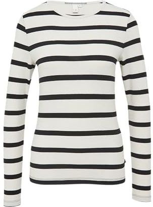 T-shirt - Gestreept - Jersey - Col Rond - Lange Mouwen