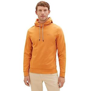 TOM TAILOR Sweatshirt voor heren, 32243 - Tomato Cream Oranje, XL