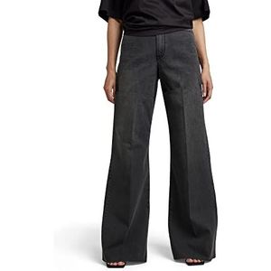 G-STAR RAW Dames Deck Ultra High Wide Been Jeans, zwart (gedragen in Blade D304-D909), 26W x 32L
