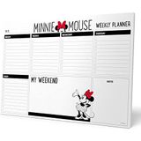 Erik® A4 Weekplanner Disney Minnie Mouse - Bureauplanner met 54 afscheurbare vellen