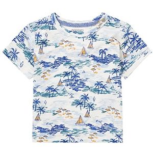Noppies Baby Baby Jongens Jongens Tee Moorhead All Over Print T-Shirt, Pristine-N021, 68, Pristine - N021, 68 cm