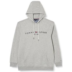 Tommy Hilfiger Heren BT-TOMMY LOGO HOODY-B MW0MW32970, Pullover Hoodie, Grijs, 2XLT, Grijs (lichtgrijs Heather), XXL
