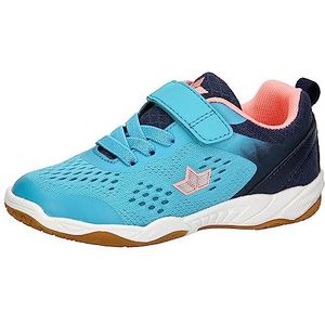 Lico Key Vs indoor sneakers voor jongens, Turquoise Marine Roze, 35 EU