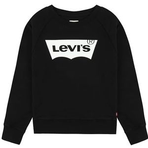 Levi's Kids Meisjes Batwing Crewneck Sweatshirt, Zwart, 10 Jaar
