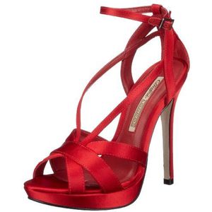 Buffalo London dames 17387-663 SATIN BONIN DRILL BLACK 01 Fashion-sandalen