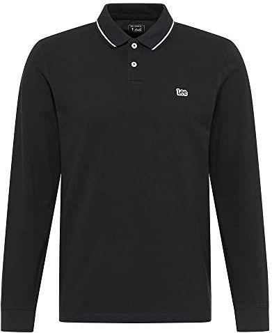 Lee Polo Met Lange Mouwen Zwart L Man