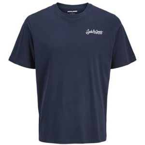 JACK & JONES Shirt 'JJYUKI'  nachtblauw / pastelblauw / wit