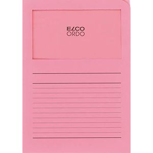 Elco Ordo ""Classico"" documentenmap met kijkvenster - Roze - doos van 10