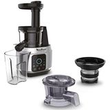 Moulinex Juice & Clean ZU420E - Slowjuicer - 150 W - Aluminium - Zwart