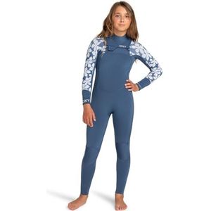 Roxy Wetsuit met rits op borst 4/3 SWELL SERIE GIRL FZ GBS Meisjes 8-16 Blauw 12G