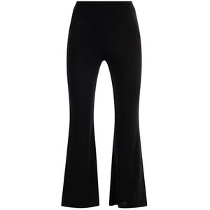 caspio Dames jersey broek met glanzend garen 11027274-ca06, zwart, S broek, S, Zwart, S