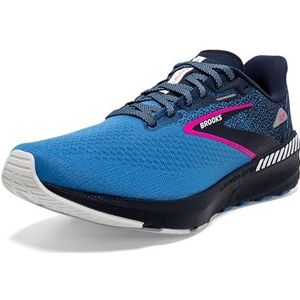 Brooks Launch GTS 10 Sneakers voor dames, Peacoat/Marina Blue/Pink Glo, 43 EU, Peacoat Marina Blue Pink Glo, 43 EU