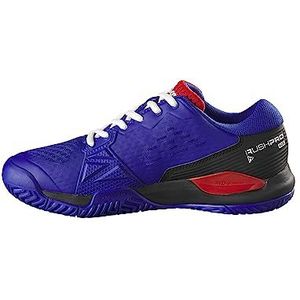 Wilson Rush Pro Ace Jr Sneakers voor kinderen, uniseks, blauw/zwart/oranje, 38 EU