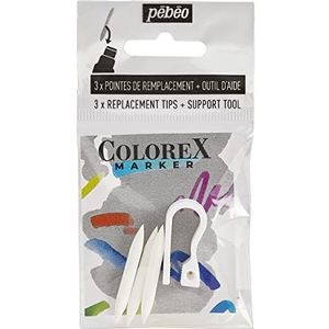 Pébéo Colorex Markeerstift – multifunctionele penseelpunt – multi-tool inkt – 3 stiften Colorex marker