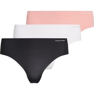 CALVIN KLEIN Hipster voor dames, Veelkleurig (Zwart/Wind Chime/Luminous Peach), XL