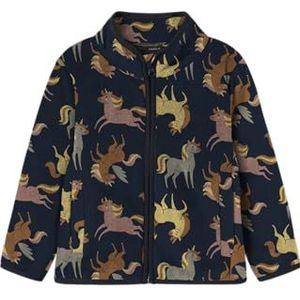 NAME IT - NMFMEEKO - Fleece Jas - Marine - Normale Pasvorm