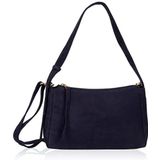 Fred de la Bretoniere Women's FRB0427 Schoudertas Nubuck Leather Bag, Dark Blue