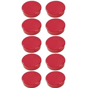 Dahle 95538 magneten (diameter 38 mm) 10 stuks, rood