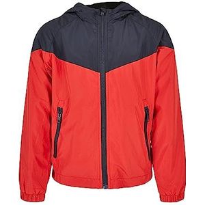 Urban Classics jongens jas, marine/rood, 134/140 cm