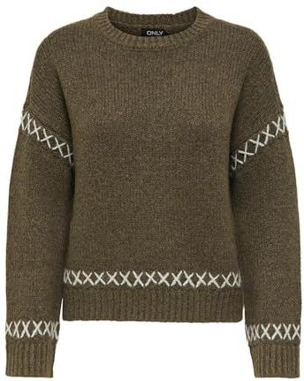 Only - ONLAMANDA LIFE LS O-NECK DETAIL CC KNT - Trui - Cub - Lange Mouwen