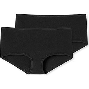 Dames ondergoed shorts 2-pack Organic Cotton - 95/5, zwart, 40