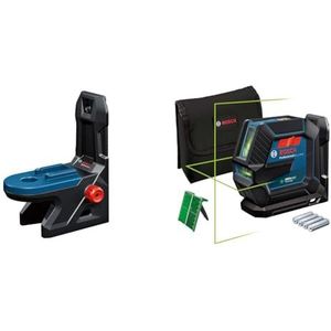 Bosch Professional Combilaser GLL 2-15 G (groene laser, houder LB 10 & Bosch Professional Draaihouder RM 10 (sterke magneten, compatibel met GCL 2-50 G)