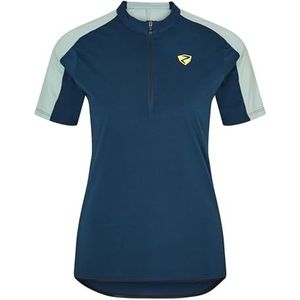Ziener Dames NARALINA fietsshirt/fietsshirt - mountainbike|racefiets - ademend, sneldrogend, elastisch, korte mouwen, hale navy, 34