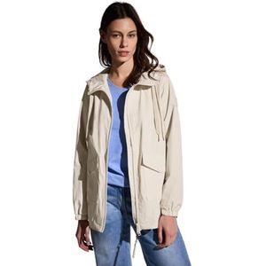 Damesjas - Capuchon - A-lijn - Zwart - Polyester