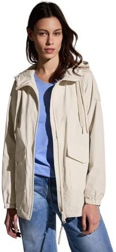 Damesjas - Capuchon - A-lijn - Zwart - Polyester