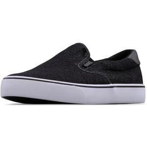 Lugz Clipper Fashion Sneakers voor heren, zwart, wit, denim, 39 EU Breed