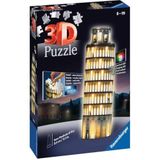 3D Puzzel Toren Van Pisa - Night Edition (216 stukjes)