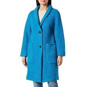 Taifun Dames 250042-11629 mantel wol, elektrisch blauw, 40