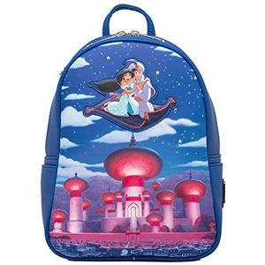 Loungefly Disney Glow in the Dark Aladdin en Jasmine Magic Carpet Ride Rugzak, Meerkleurig, One Size