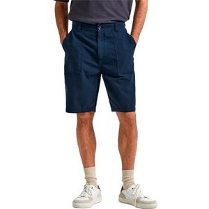 Pepe Jeans Heren Regular Fatigue Short, Blauw (Dulwich Blue), 32W, Blauw (Dulwich Blue), 32W