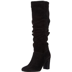 Vero Moda - Vmconnie - Leren Instaplaarzen - Zwart - Lange Schacht